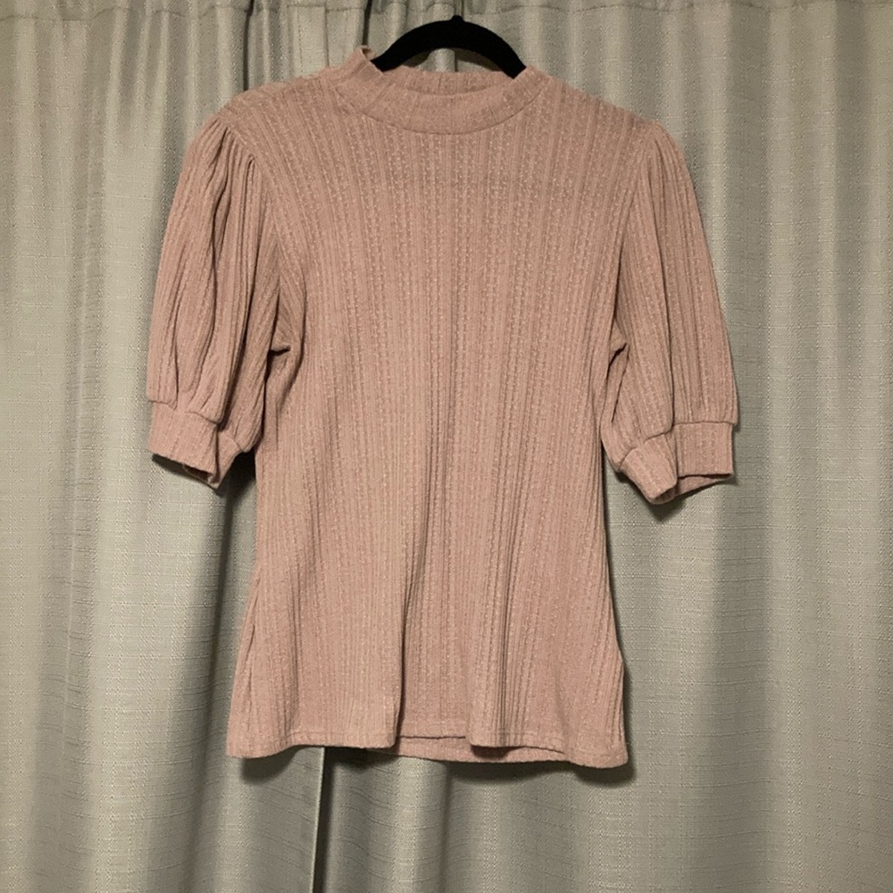 Pink Maurices blouse in size small.